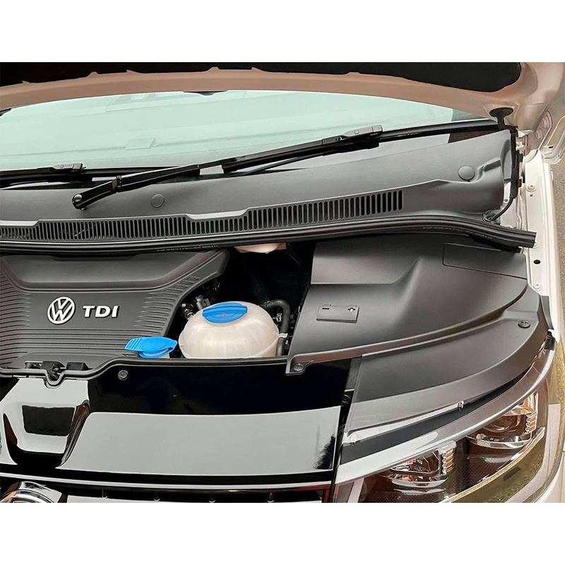 Caches de batterie et de phares sur mesure pour Volkswagen Transporter T5.1 2010-2015 - Noir mat