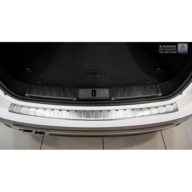 Protection de seuil arrière inox sur mesure pour Jaguar F-Pace 2016-2020 & FL 2020- 'Ribs'