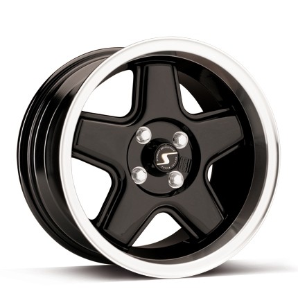 Velgen Schmidt Retro-ML Gloss zwart 9x16 4x100 ET25