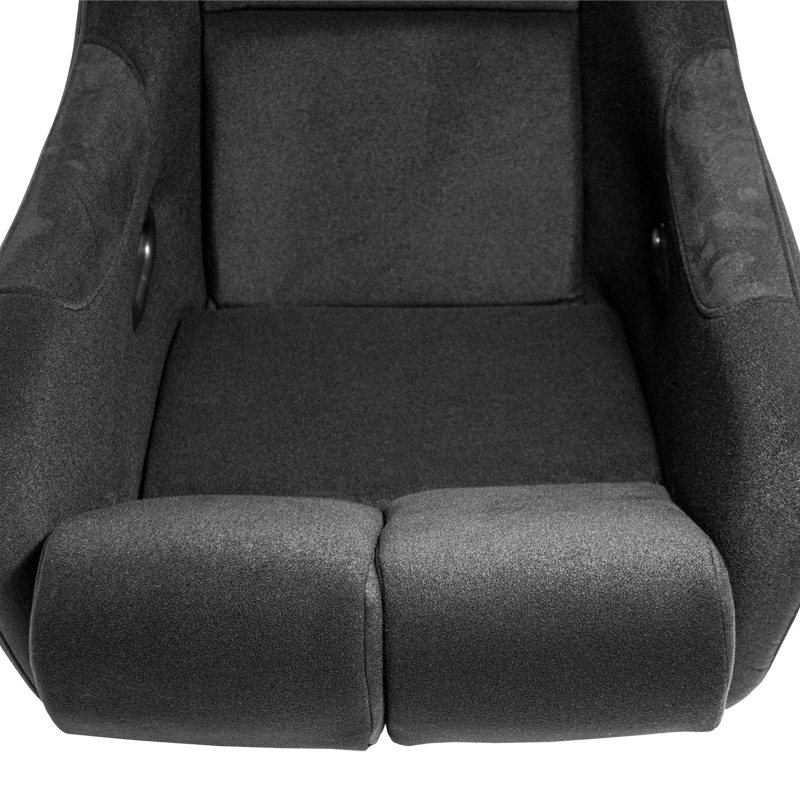 Siège baquet 'BS6' - Noir - Dossier fixe en polyester - incl. glissières