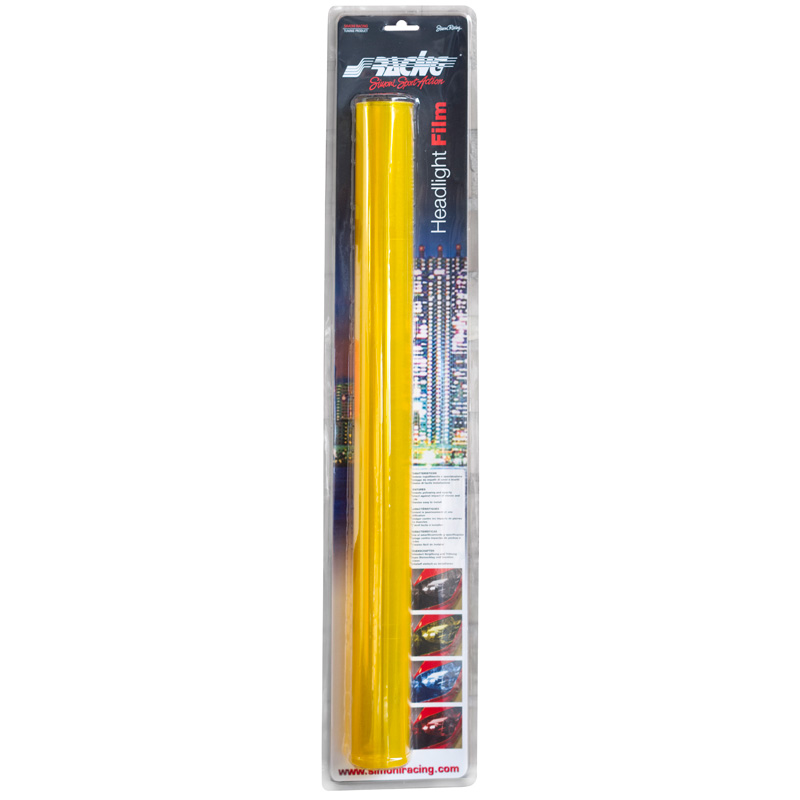 Simoni Racing Film pour Phares/Feux - 60x100 cm - Jaune