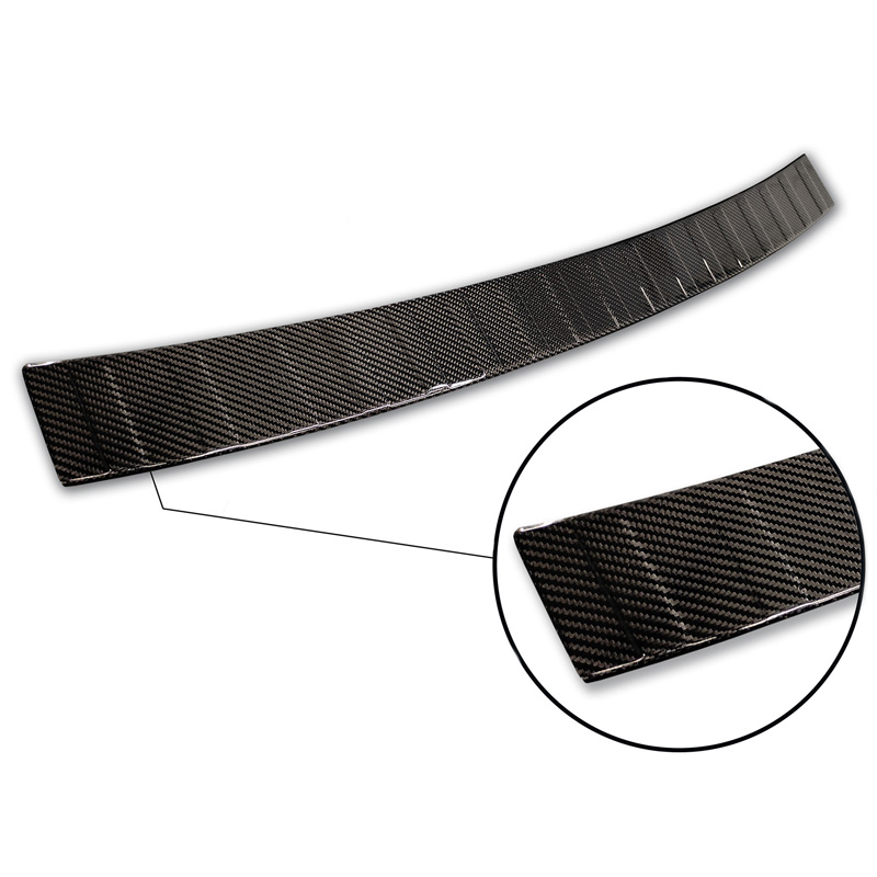 Protection de seuil arrière carboné 3D sur mesure pour BMW Série 5 F11 Touring 2010-2016 'Ribs'