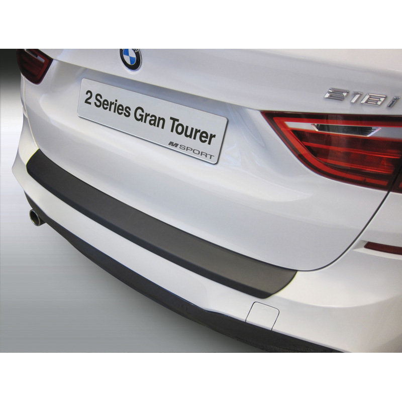 Protection de seuil arrière (ABS) sur mesure pour BMW Série 2 F46 Gran Tourer 'M-Sport' 6/2015- Noir