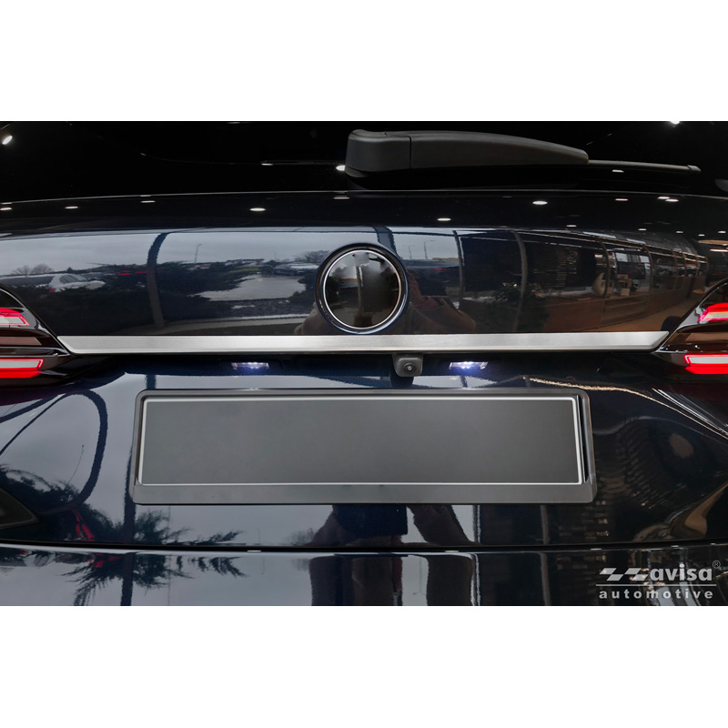 Avisa Revêtement d'habillage du hayon du coffre inox brossé sur mesure pour BMW X5 IV (G05) M-Sport 2018-2023 & Facelift 2023-