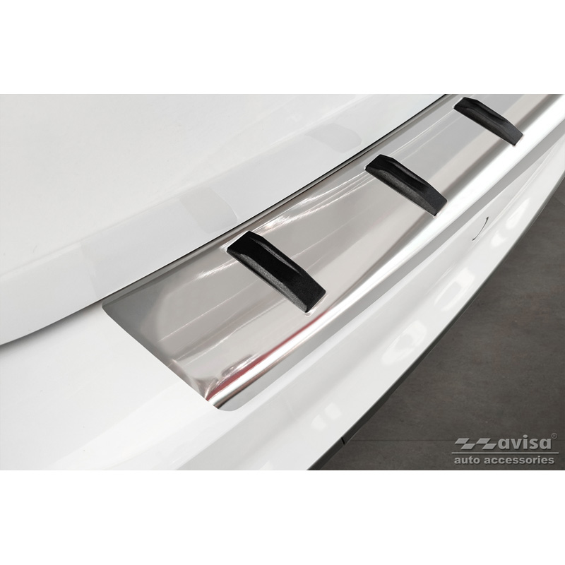 Protection de seuil arrière inox sur mesure pour  Audi A4 Avant B9 (incl. S-Line) 2015-2019 & Facelift 2019- - 'STRONG EDITION'