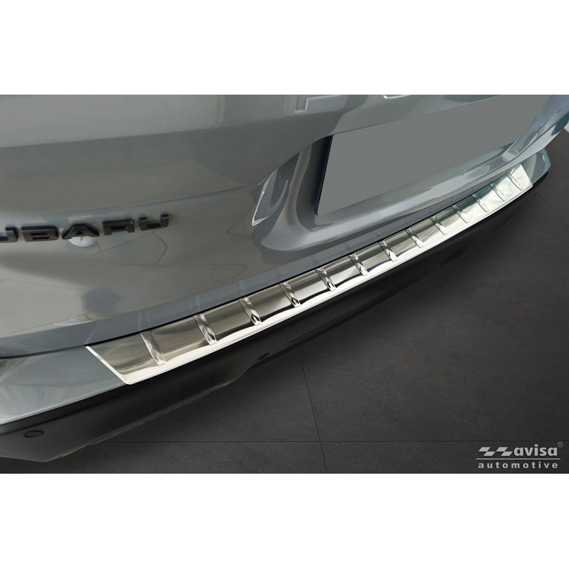 Avisa Protection de seuil arrière inox sur mesure pour Subaru Forester (SL) 2025- 'Ribs'
