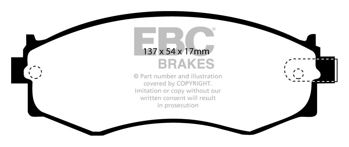 EBC Brakes HYUNDAI Sonata 3.0 94-96 Remblokken voorzijde greenst