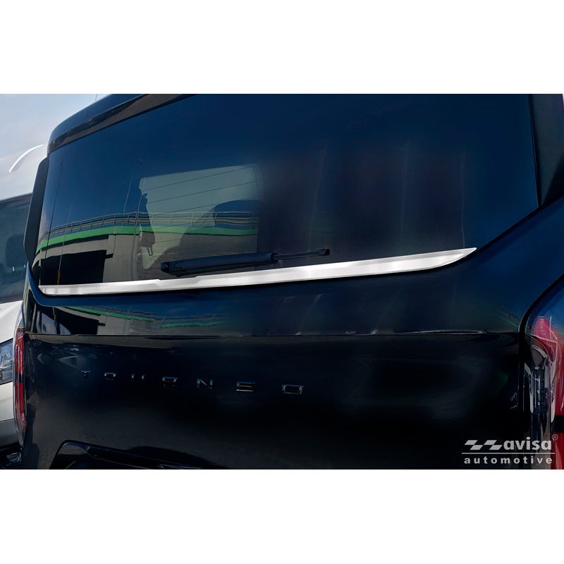 Avisa Moulure de hayon en inox brossé sur mesure pour Ford Tourneo Custom (V710) 2023-