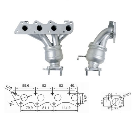 Seat IBIZA 1.0i 999 cc 37 Kw / 50 cv ANV / AUC Magnaflow CAT Bou
