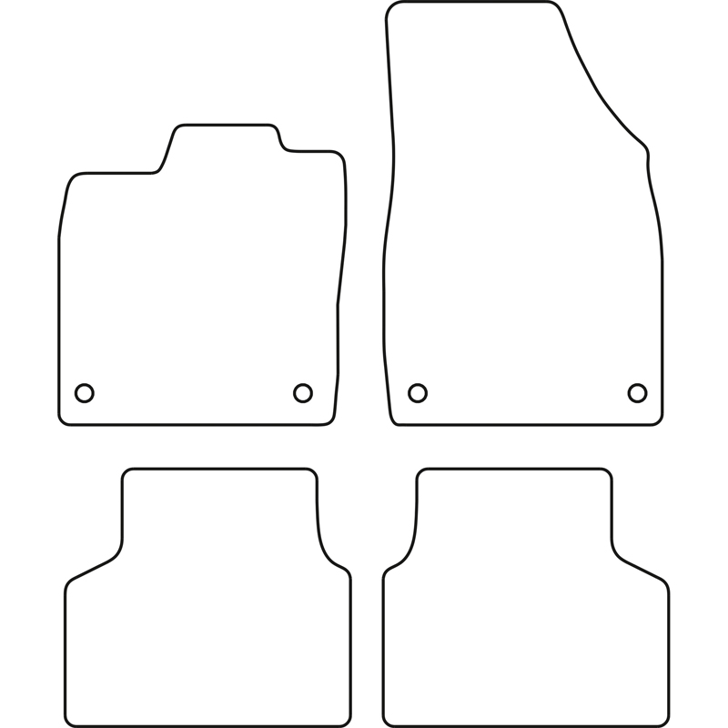 Set de tapis de sol sur mesure pour Volkswagen ID.3 2020- & Cupra Born 2021-