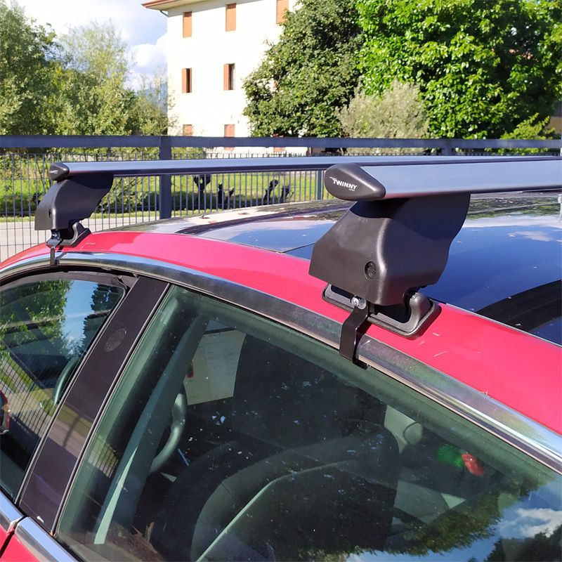 Jeu de barres de toit Twinny Load Aluminium Fly Bar sur mesure pour Tesla Model 3