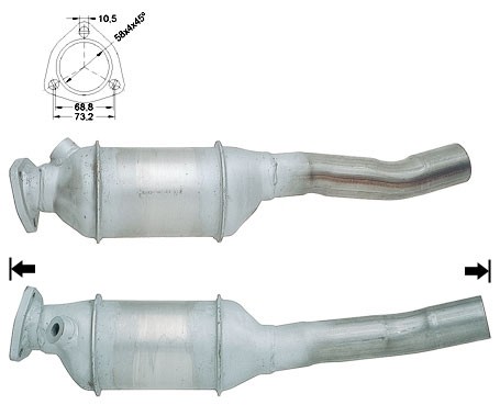 Audi 80 2.3E 2309 cc 98 Kw / 133 cv NG Magnaflow CAT Bouwjaar: 1