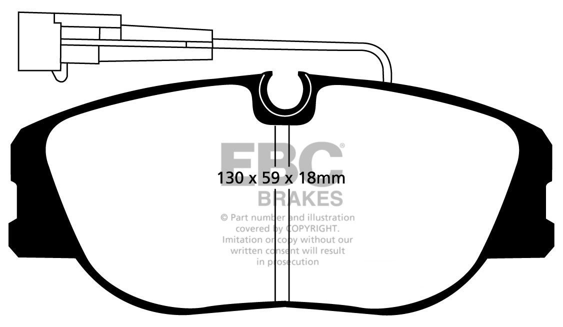 EBC Brakes LANCIA Kappa 2.0 Turbo 95-98 Remblokken voorzijde