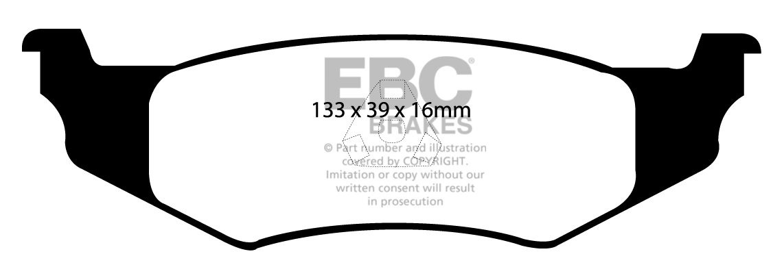EBC Brakes CHRYSLER (USA) Neon 2.0 (5 Stud) 2000-2005 Remblokken