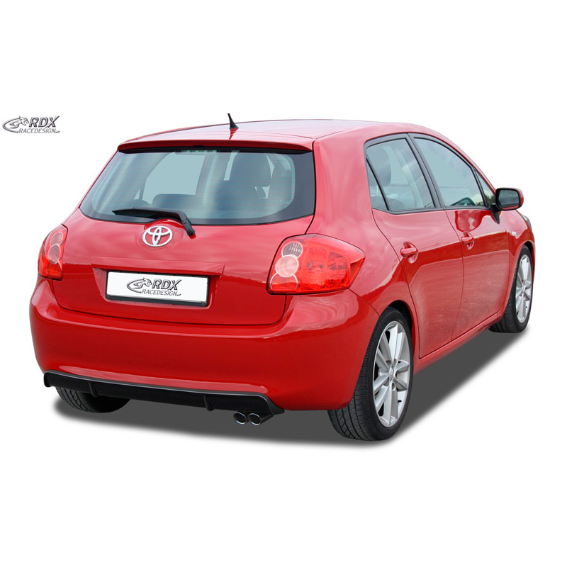 Jupe arrière 'Diffuseur' sur mesure pour Toyota Auris E150 2007-2010 (ABS noir luisant)