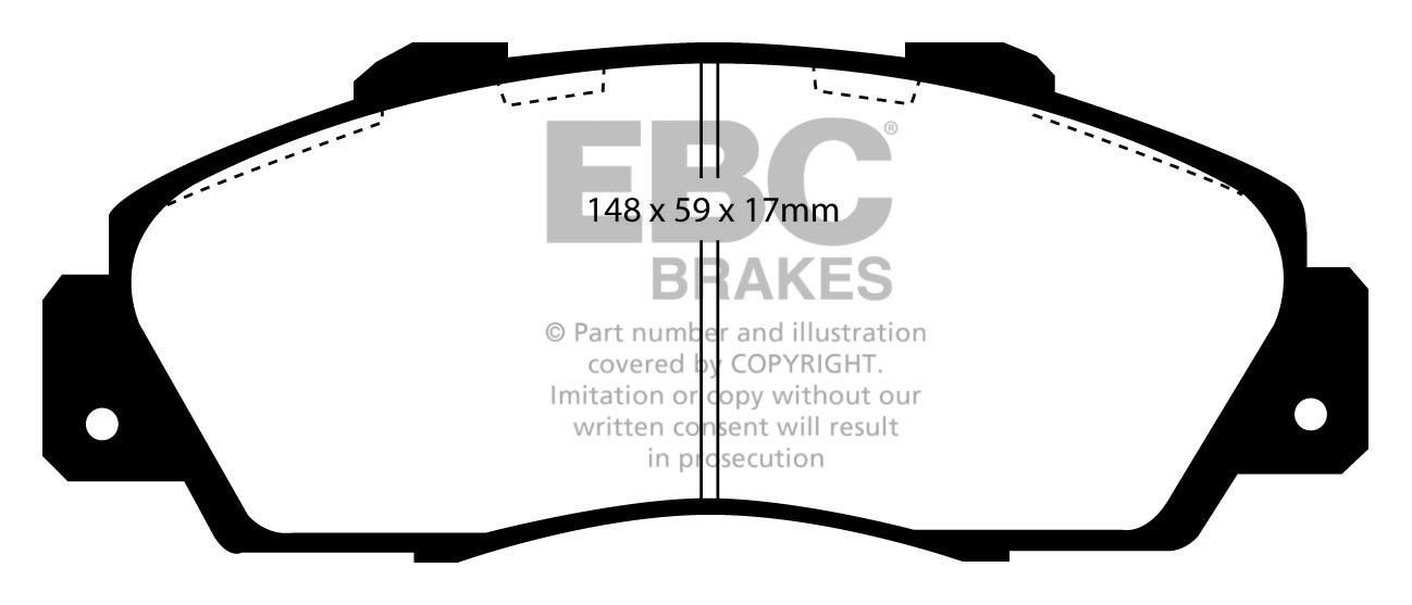 EBC Brakes ROVER 600 2.0 (ABS) 93-2000 Remblokken voorzijde gree