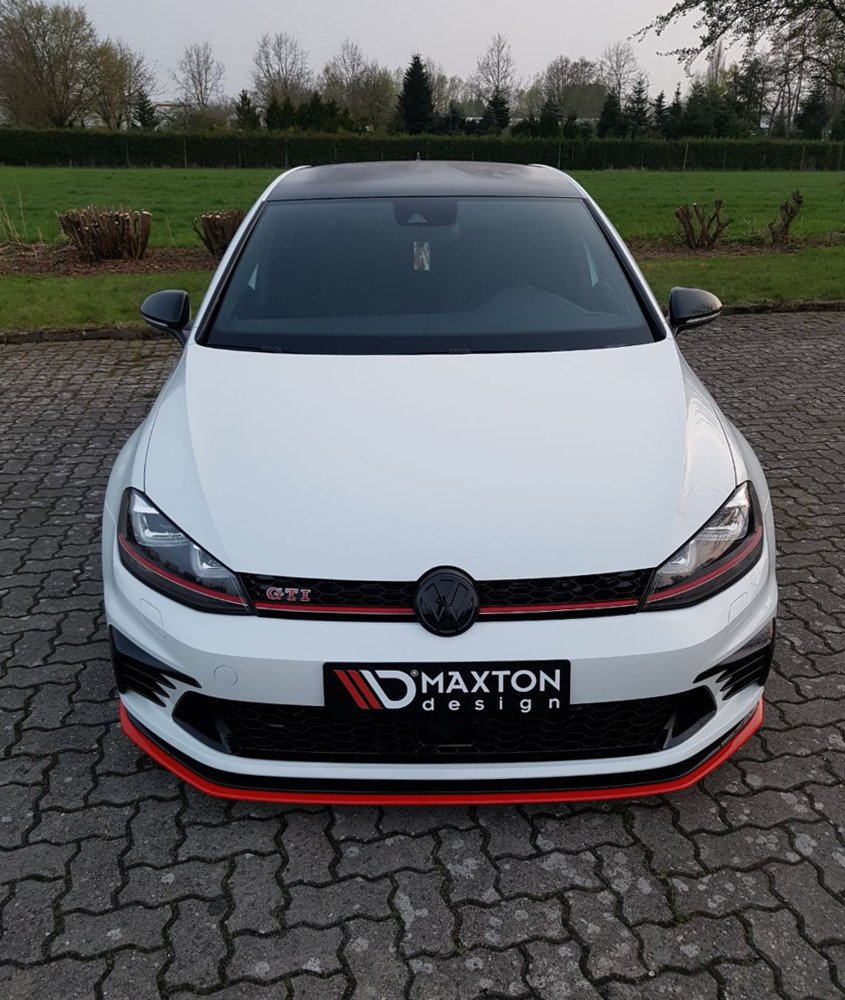 Voorspoiler VW Golf 7 GTI Clubsport Glans Zwart