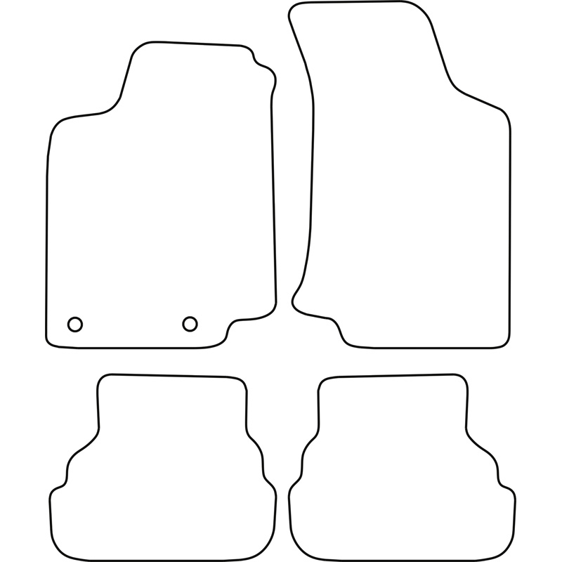 Set de tapis de sol en velours sur mesure pour Volkswagen Golf III / Vento 1992-1998