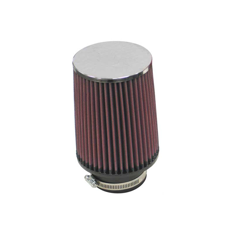 K&N Filtre à Air Universel Conique 76mm raccordement, 127mm de base, 114mm en haut, 165mm hauteur (RF-1030)