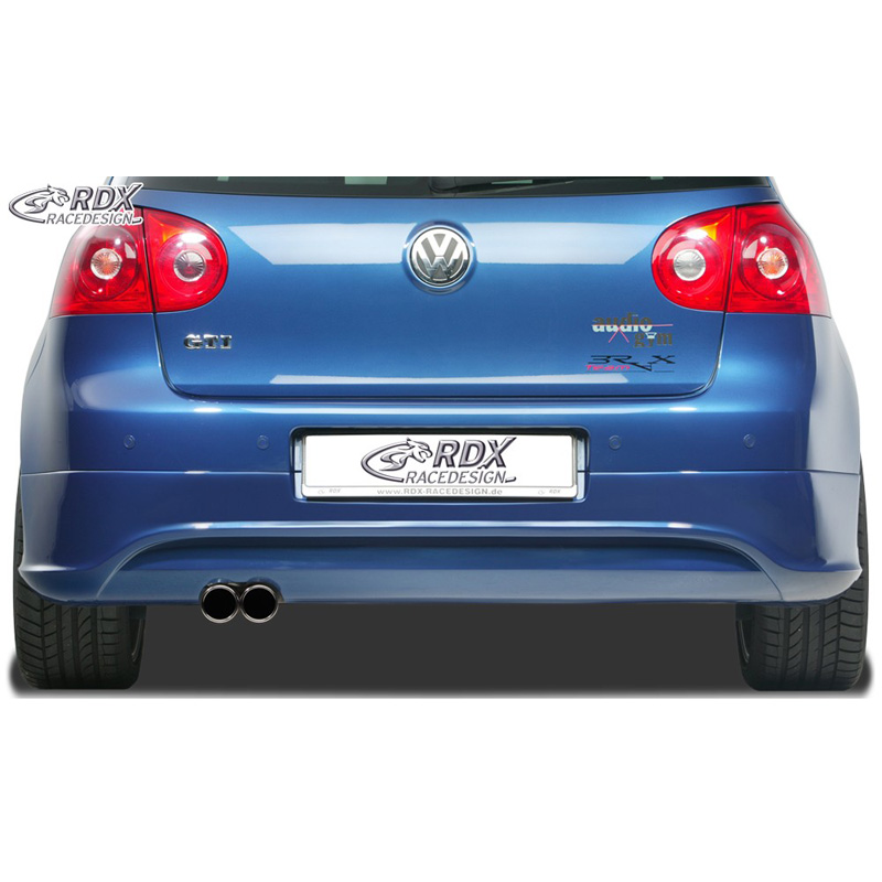 Jupe arrière sur mesure pour Volkswagen Golf V R32 Hatchback 3/5-portes 2003-2008 (échappement à gauche) excl. Variant/Plus (ABS)