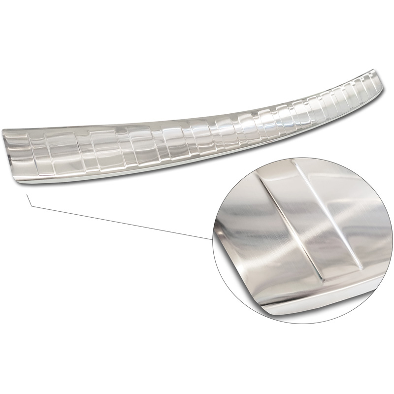 Protection de seuil arrière inox sur mesure pour Citroën C4/e-C4 III 2020- 'Ribs'