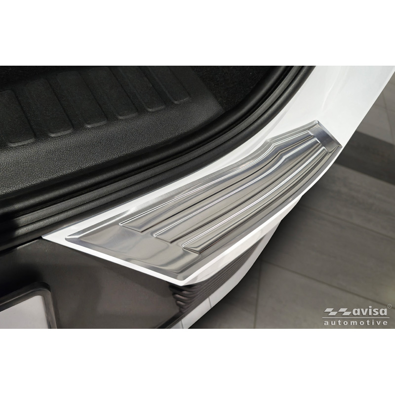 Avisa Protection de seuil arrière inox sur mesure pour Ford Explorer EV 2024- 'Ribs'
