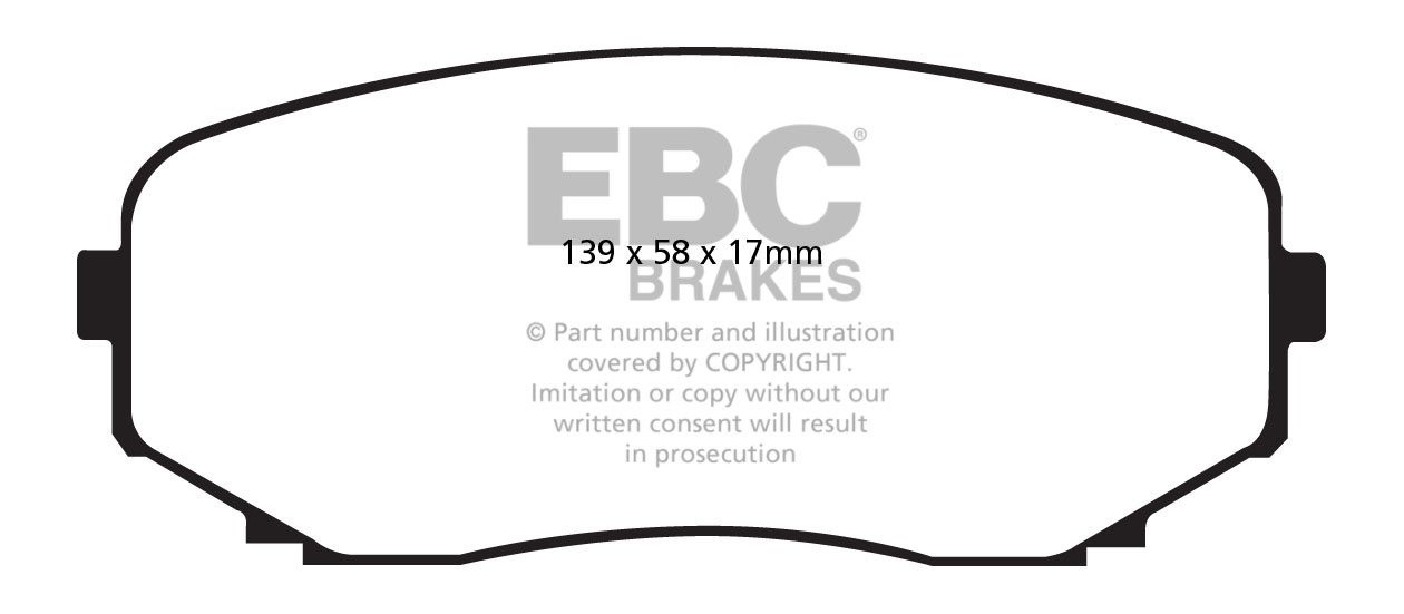 EBC Brakes MAZDA CX-7 2.3 Turbo 2007-2010 Remblokken voorzijde y