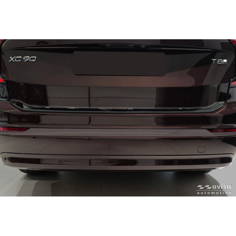 Avisa Moulure de hayon en Inox Noir Chrome sur mesure pour Volvo XC90 II 2015-19, Facelift 2019-2024 & Facelift 2024-