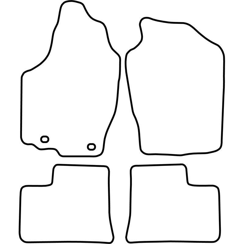 Set de tapis de sol sur mesure pour Suzuki Alto 2002-2009