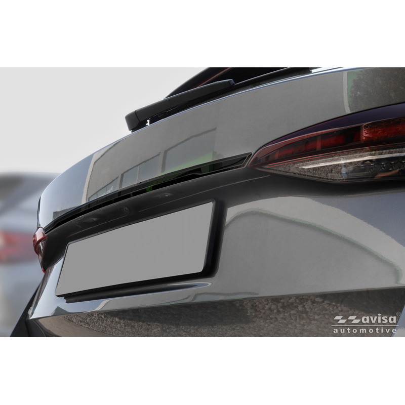 Avisa Moulure de hayon en Inox Noir Chrome sur mesure pour Skoda Octavia IV Combi (NX5) 2019-2024 & Facelift 2024-