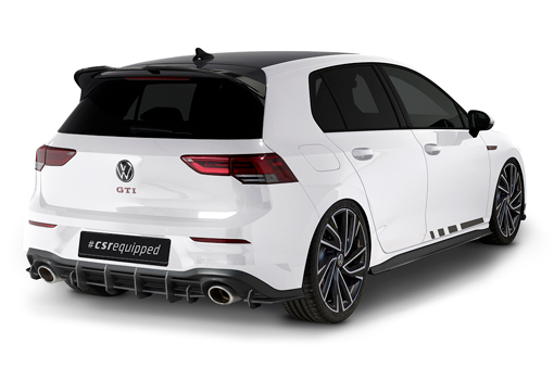 Diffuser Volkswagen Golf 8 GTI Clubsport CSR Racing Mat Zwart