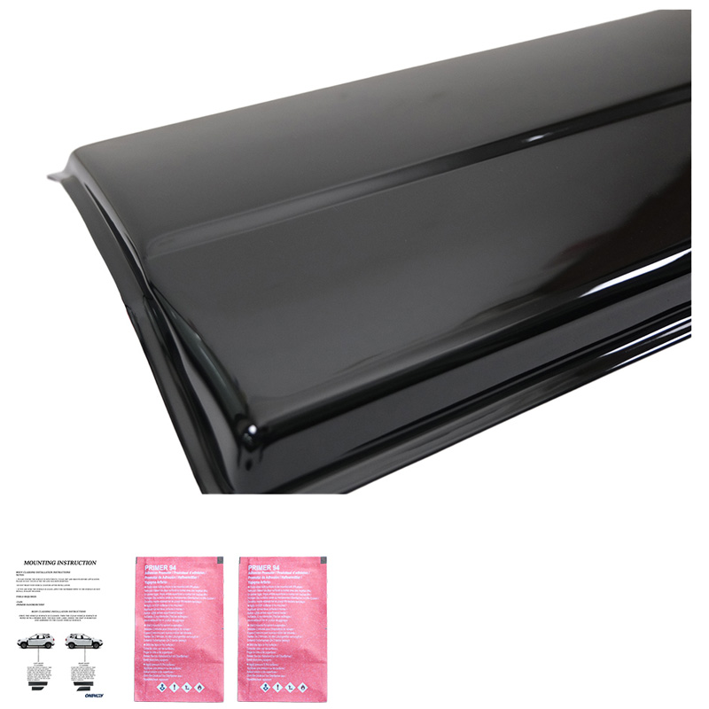 Jeu de baguettes de porte sur mesure pour Ford Ranger T6/T7/T8 2012-2022 - Noir brillant