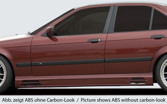 Zijskirts BMW E36 ABS Carbon-look Rieger