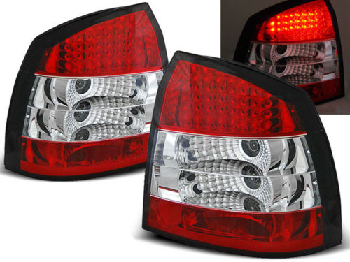 Feux arriere Opel Astra G LED rouges/blanc