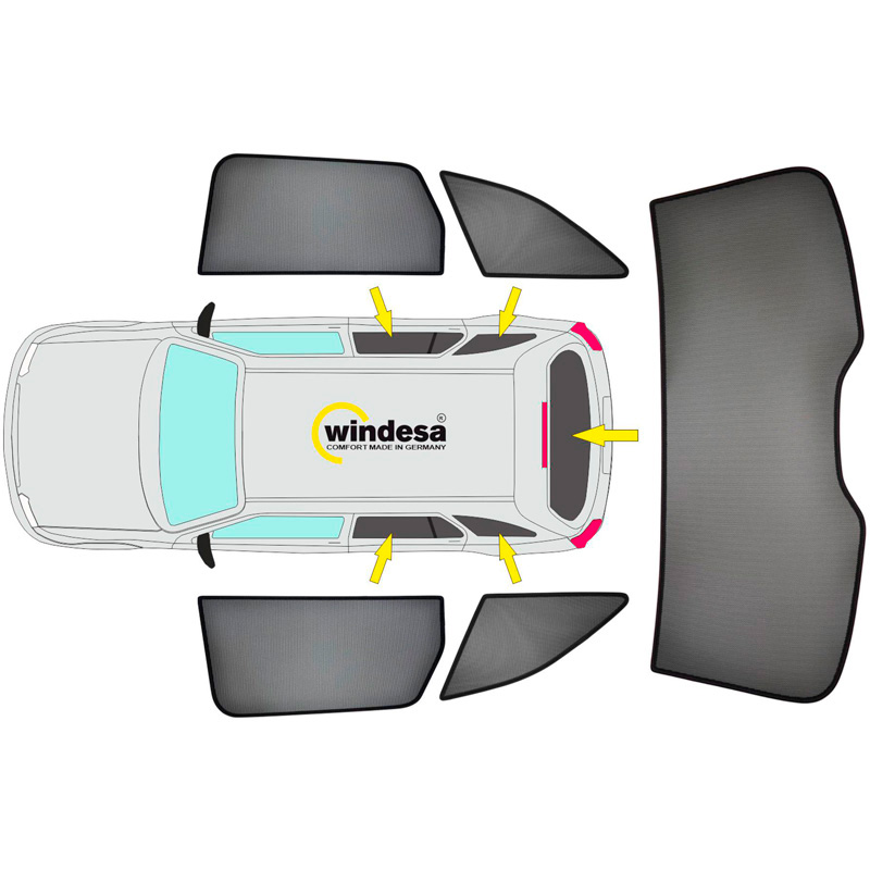 SunClip Protection visuelle & solaire sur mesure pour Ford Kuga III 2019-