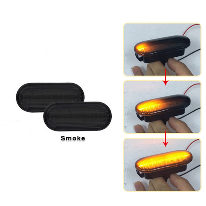 Set de Clignotants Latéraux LED sur mesure pour VAG/Ford divers modèles - Fumée - incl. Feux Dynamiques