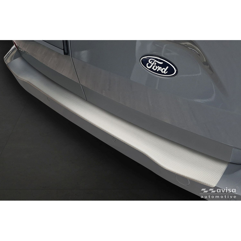 Avisa Protection de seuil arrière inox sur mesure pour Ford Transit Custom II / Tourneo Custom II 2023- & VW Transporter T7 2024- '5WL'