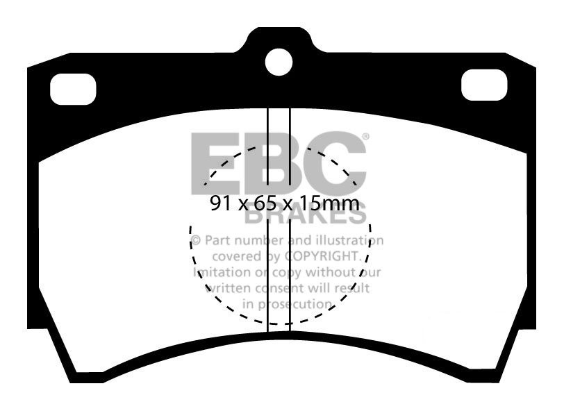 EBC Brakes MAZDA 323 1.7 L D Station 86-91 Remblokken voorzijde