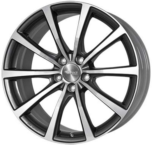 Brock B32 9,5x20 5x114,3 ET45 Himalaya grey - front gepolijst (H