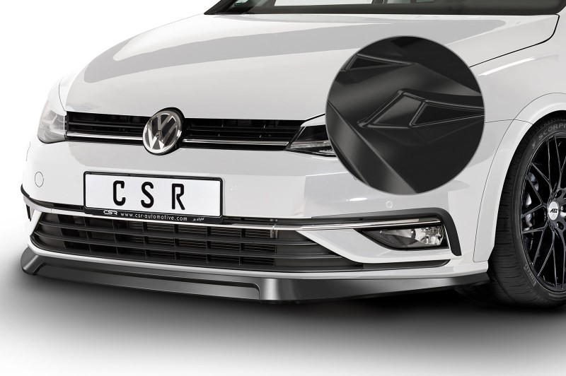Voorspoiler VW Golf VII  Glans Zwart