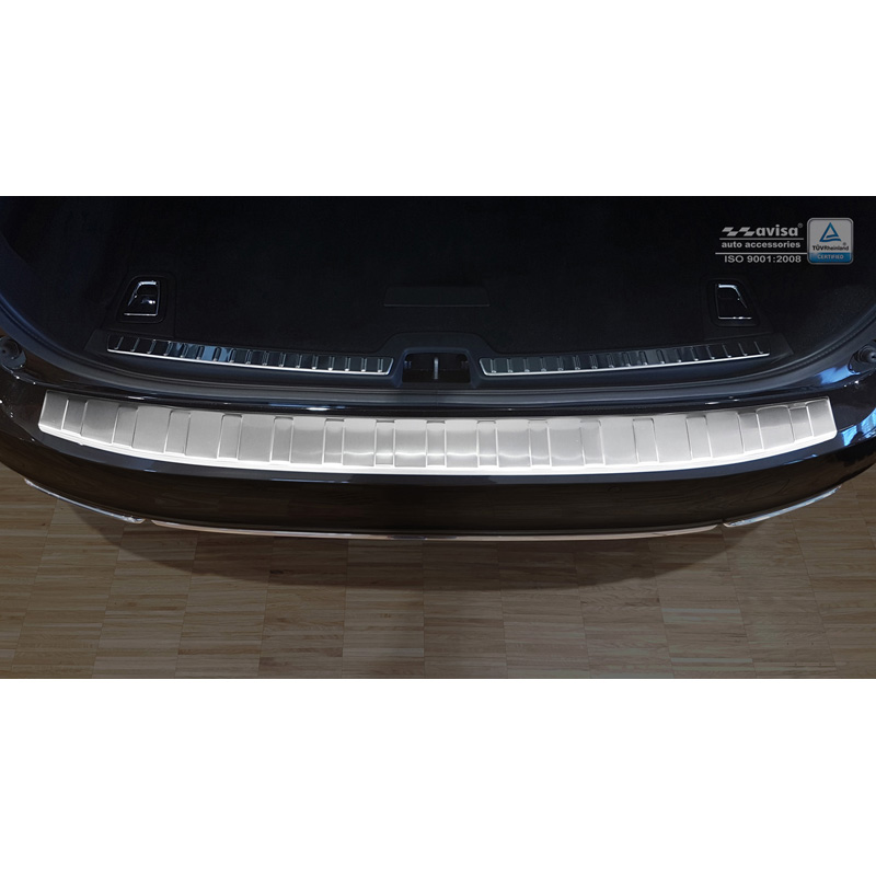 Protection de seuil arrière inox sur mesure pour Volvo V90 9/2016- 'Ribs'