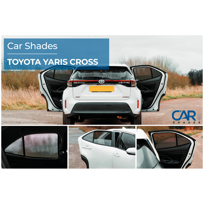 Set de Car Shades (portes arrières) sur mesure pour Toyota Yaris Cross (MXP) 2020- (2-pièces)