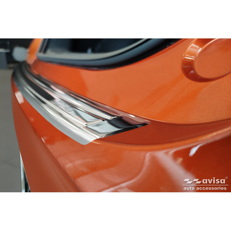 Protection de seuil arrière inox sur mesure pour MG ZS FL 2019-2024 'British Flag'