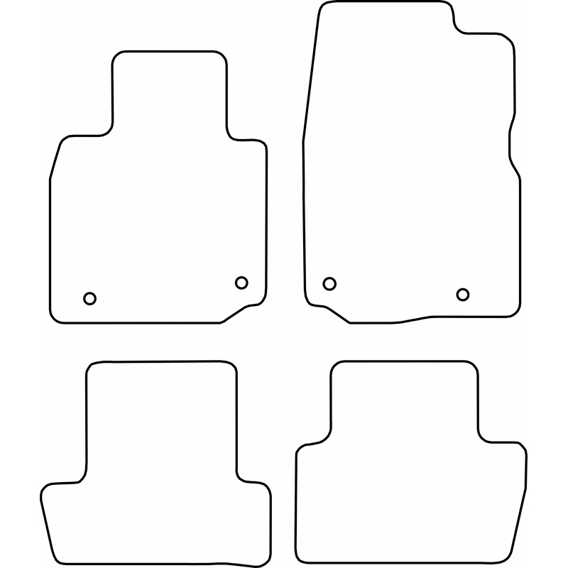 Set de tapis de sol en velours sur mesure pour Mazda MX-30 Electric 2020-