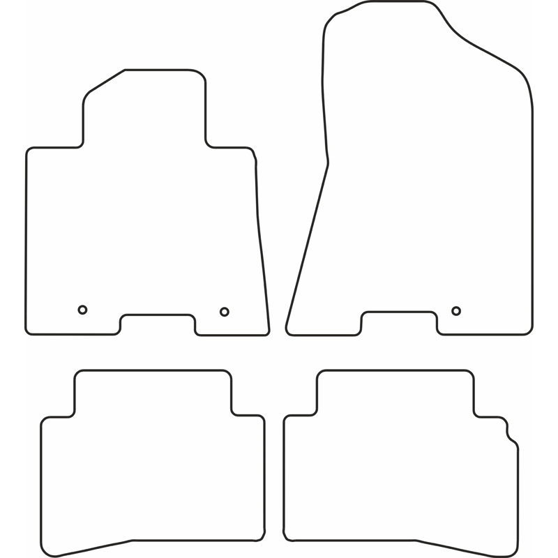 Set de tapis de sol en velours sur mesure pour Kia Sportage 2016-