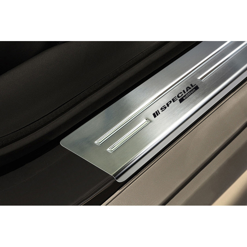 Seuils de portes inoxydable sur mesure pour Mitsubishi ASX 2010- - 'Special Edition' - 4-pièces