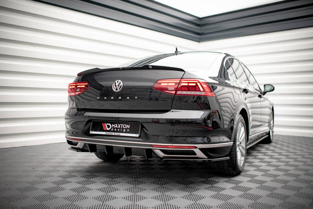 Diffuser VW Passat B8 FL Maxton Glans Zwart