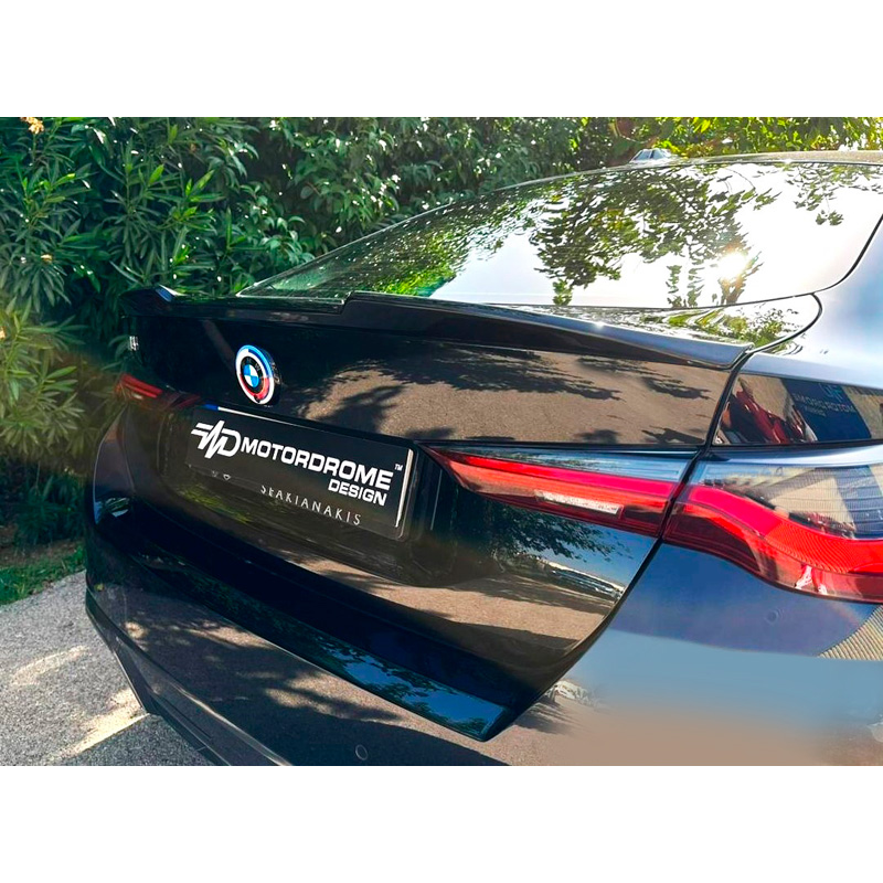 Lèvre spoiler arrière sur mesure pour BMW i4 G26 Sedan 2021- (PU)