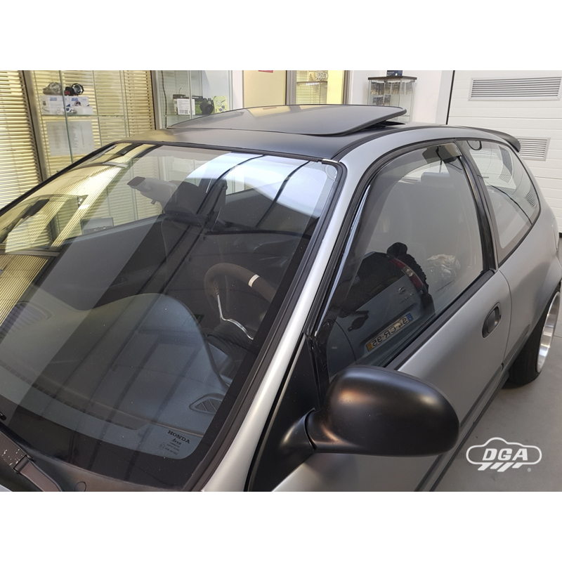 DGA Déflecteurs d'Air sur mesure pour Honda Civic (EG/EJ) HB 3-portes/Coupé 1991-1995 (2-pièces)