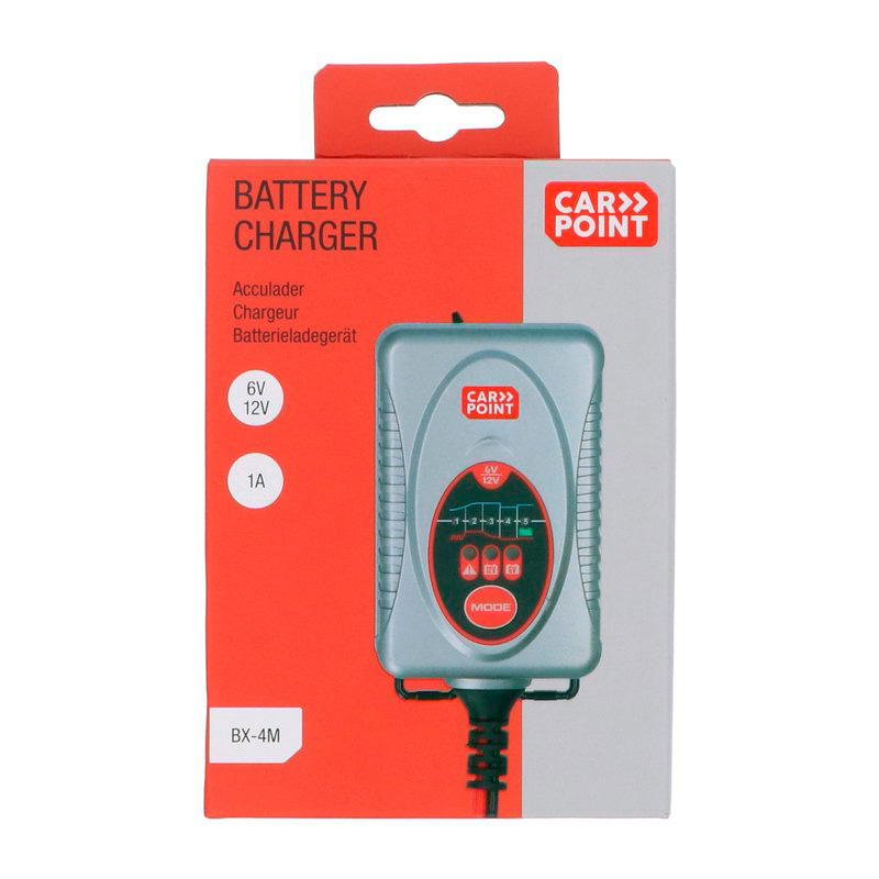 Chargeur de batterie Carpoint BX-4M 6V/12V 1 Ampère